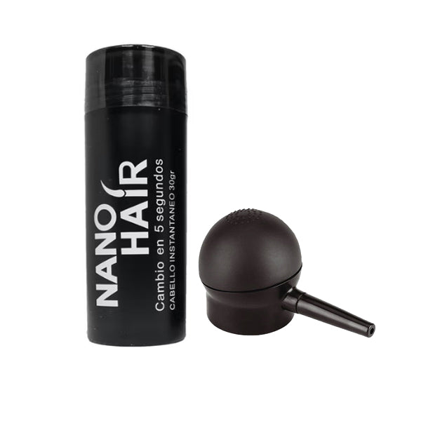 Nano Hair Fibra Capilar Con Aplicador 30g Castaño Claro