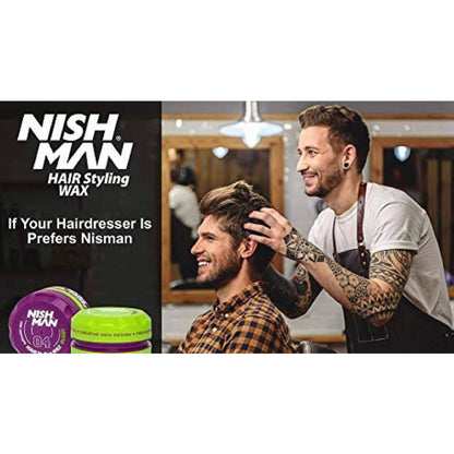 Nish Man Styling Wax Rugby 04 Pomada Fijacion De Cabello