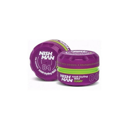 Nish Man Styling Wax Rugby 04 Pomada Fijacion De Cabello