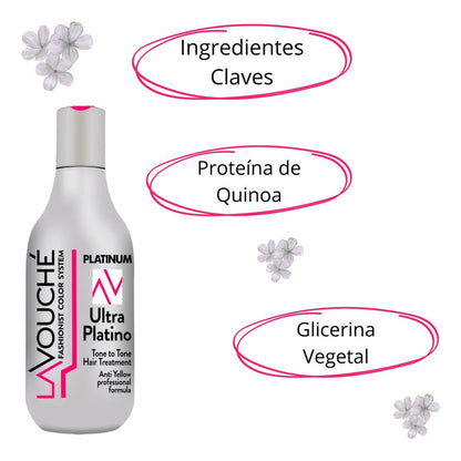 Tratamiento Matizante Cremoso Lavouche Ultra Platino 300ml