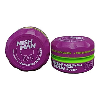 Nish Man Styling Wax Rugby 04 Pomada Fijacion De Cabello