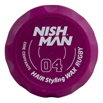 Nish Man Styling Wax Rugby 04 Pomada Fijacion De Cabello