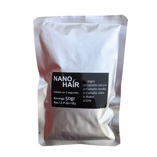 Nano Hair Recarga 50gr Fibra Capilar Negro
